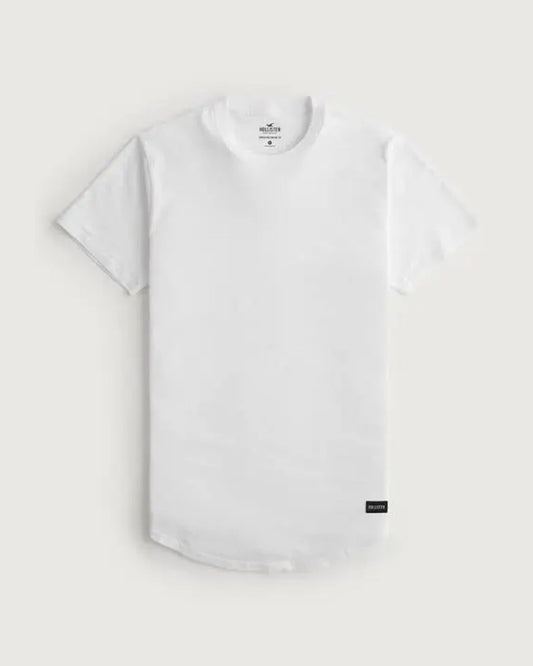 Hollister Longline Curved Hem T-Shirt