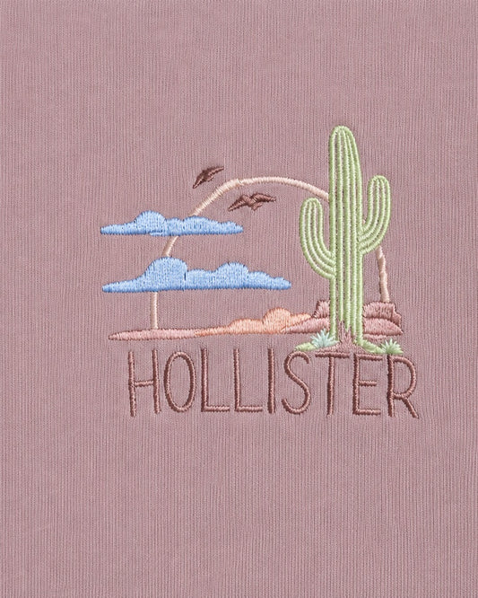 Hollister Graphic cotton Crew T-Shirt - Relaxed