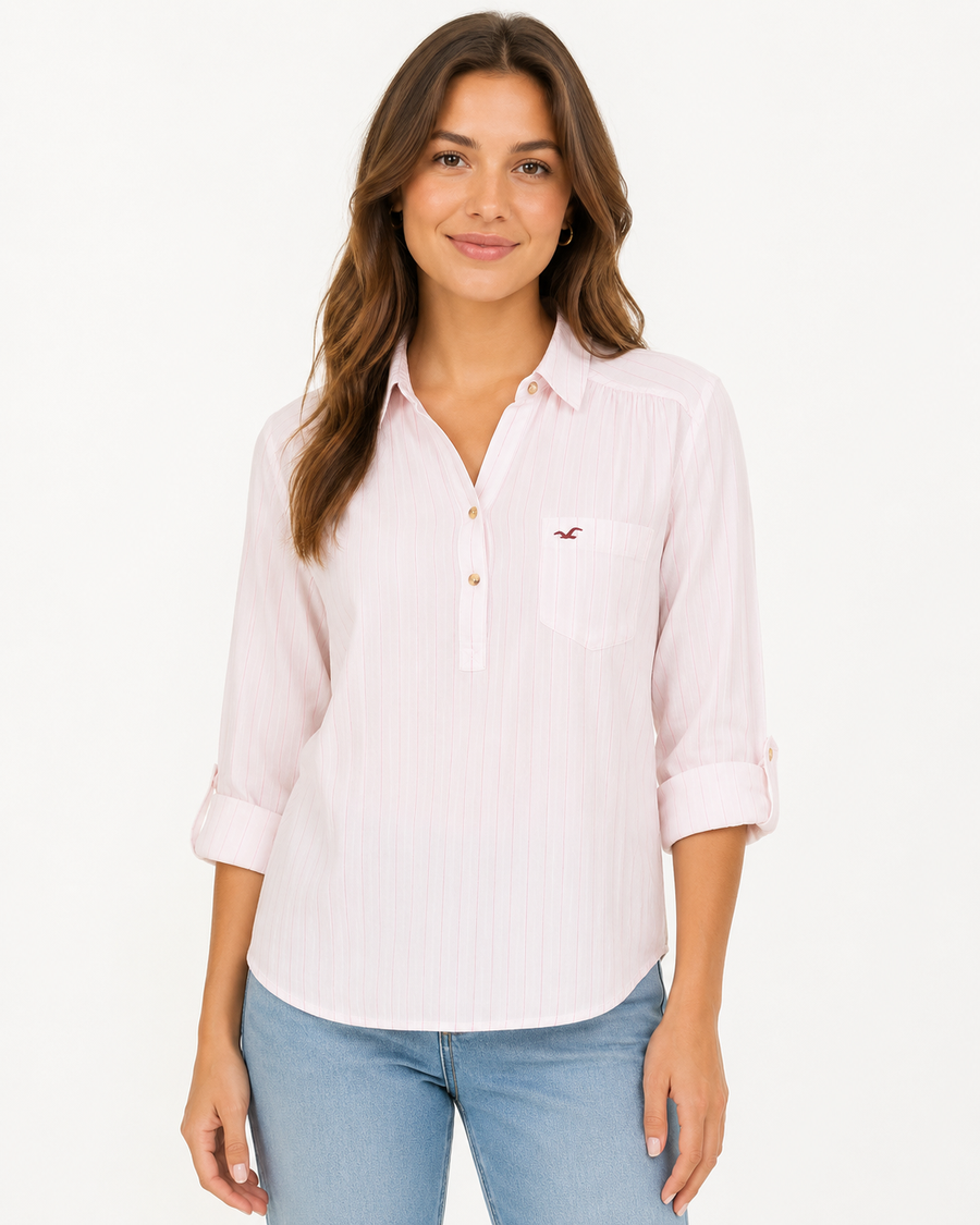 Hollister Easy popover cotton shirt