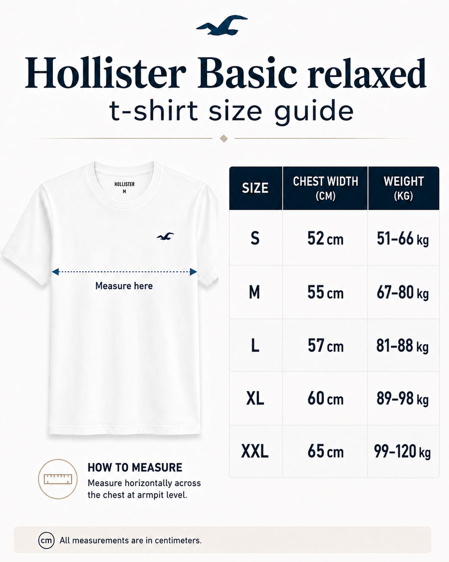 Relaxed Cooling Hollister Badge Crew T-Shirt