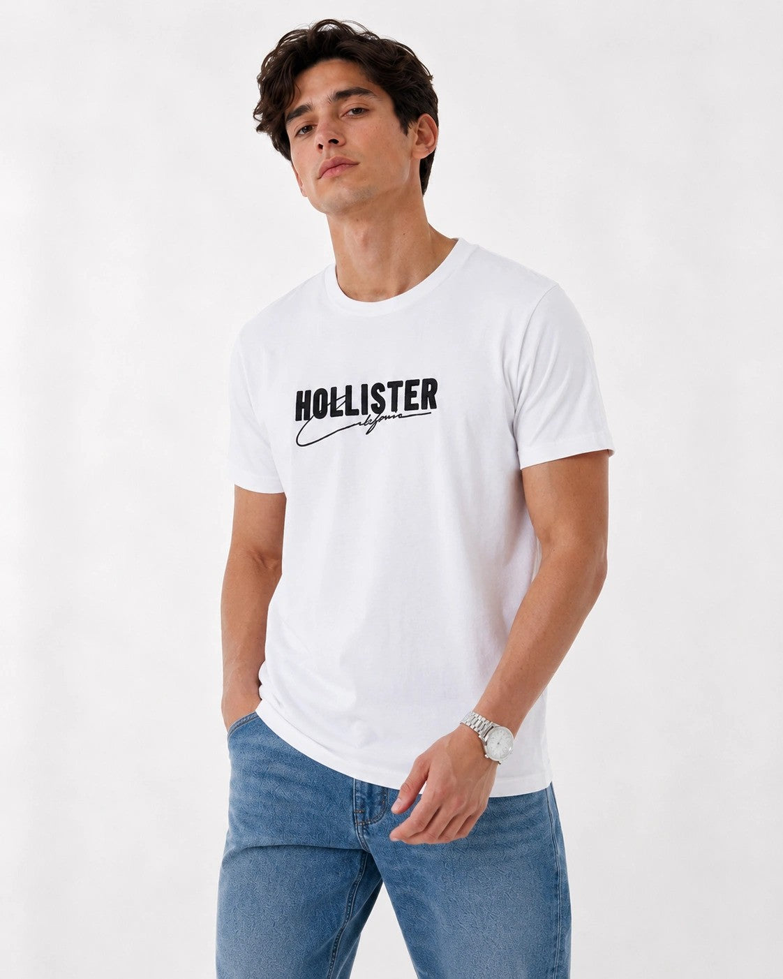 Hollister Graphic cotton Crew T-Shirt