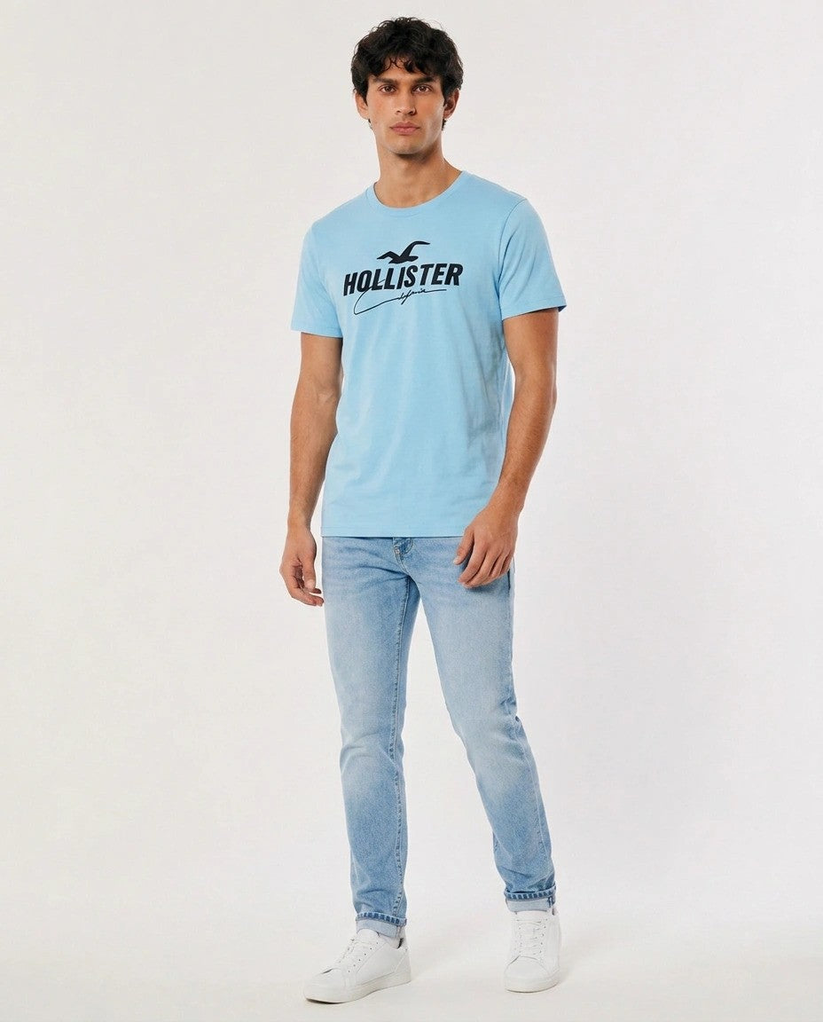 Hollister Graphic cotton Crew T-Shirt