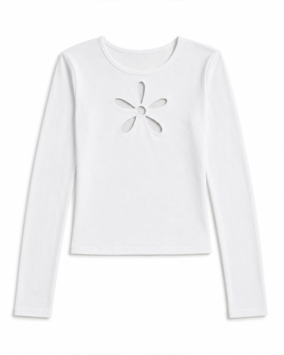Hollister Flower cut-out t-shirt - White