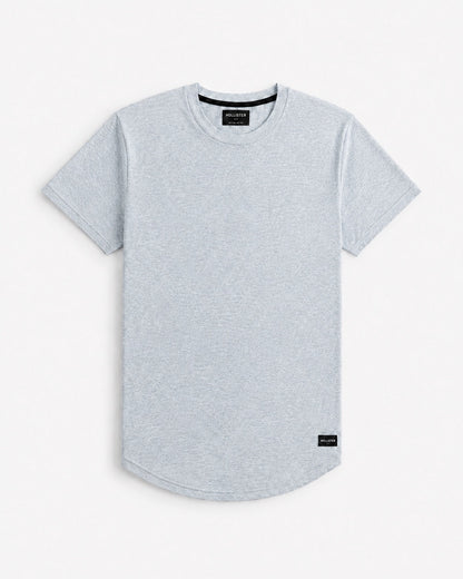 Hollister Longline Curved Hem T-Shirt