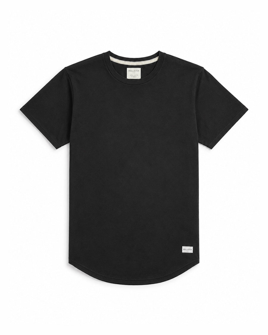 Hollister Longline Curved Hem T-Shirt