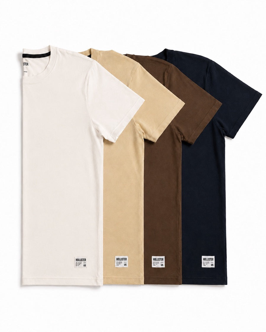 Cotton Hollister badge Crew T-Shirt