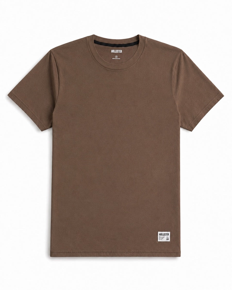 Cotton Hollister badge Crew T-Shirt