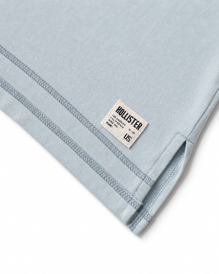 Relaxed Cooling Hollister Badge Crew T-Shirt