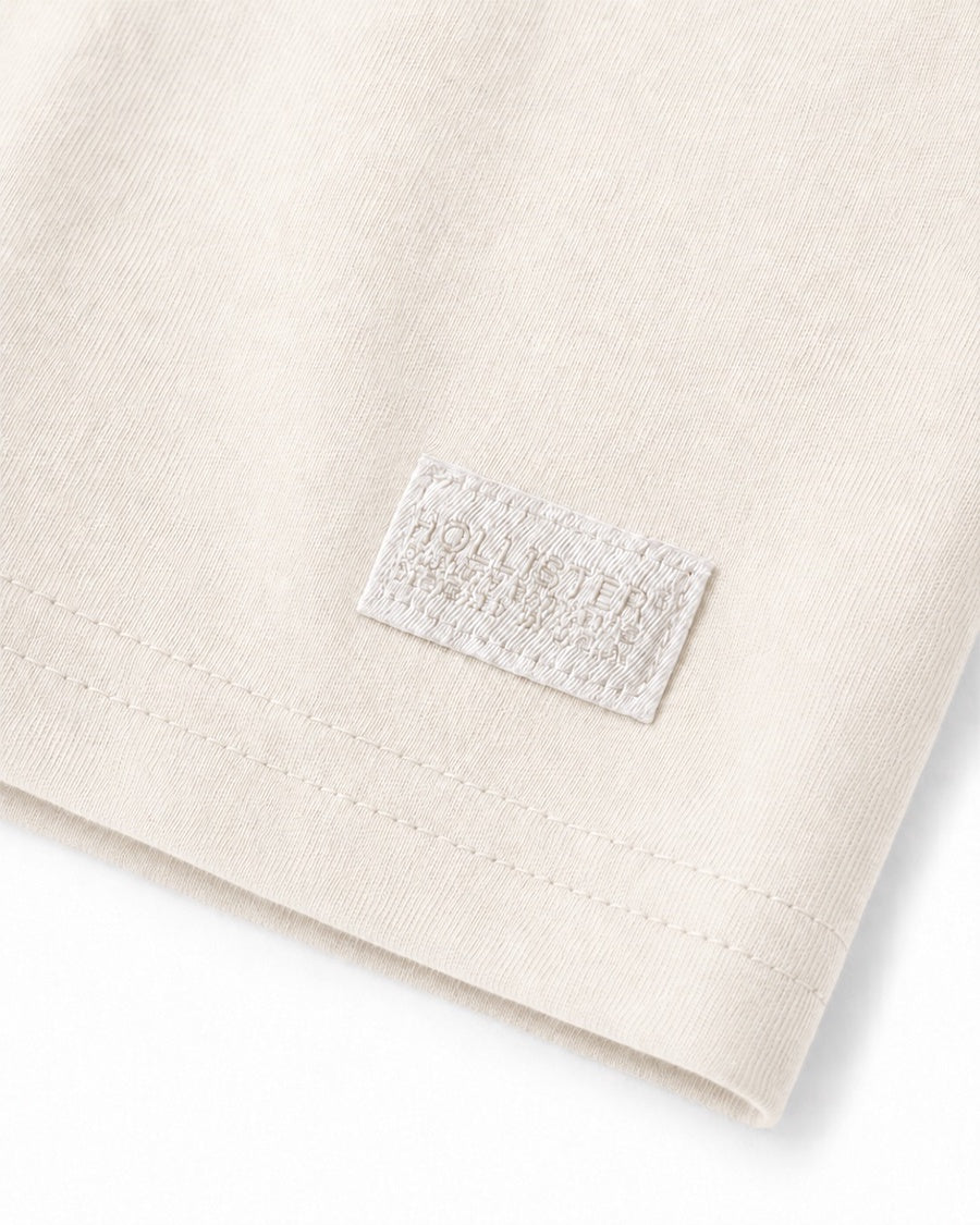 Relaxed Cooling Hollister Badge Crew T-Shirt
