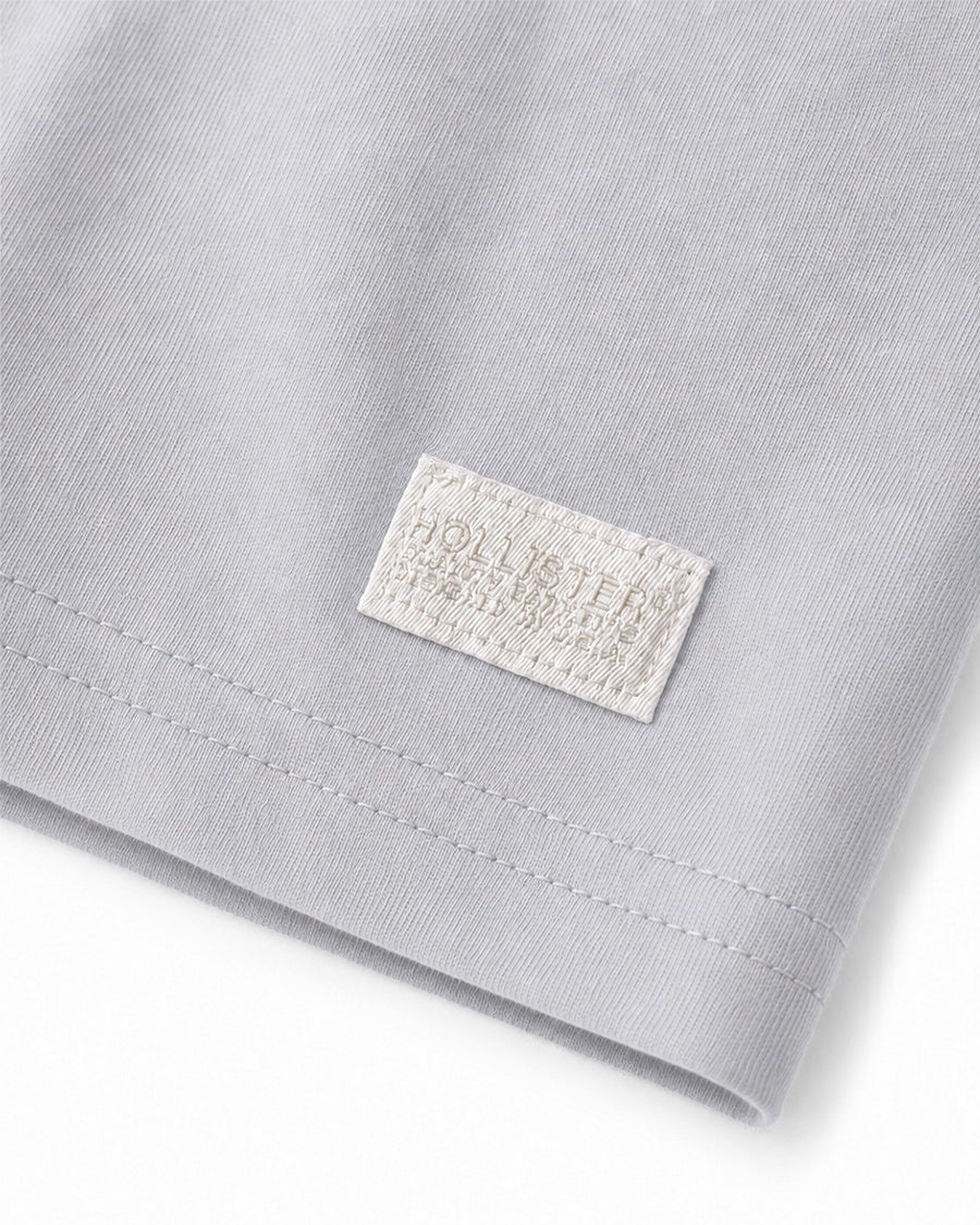 Relaxed Cooling Hollister Badge Crew T-Shirt
