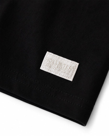 Relaxed Cooling Hollister Badge Crew T-Shirt