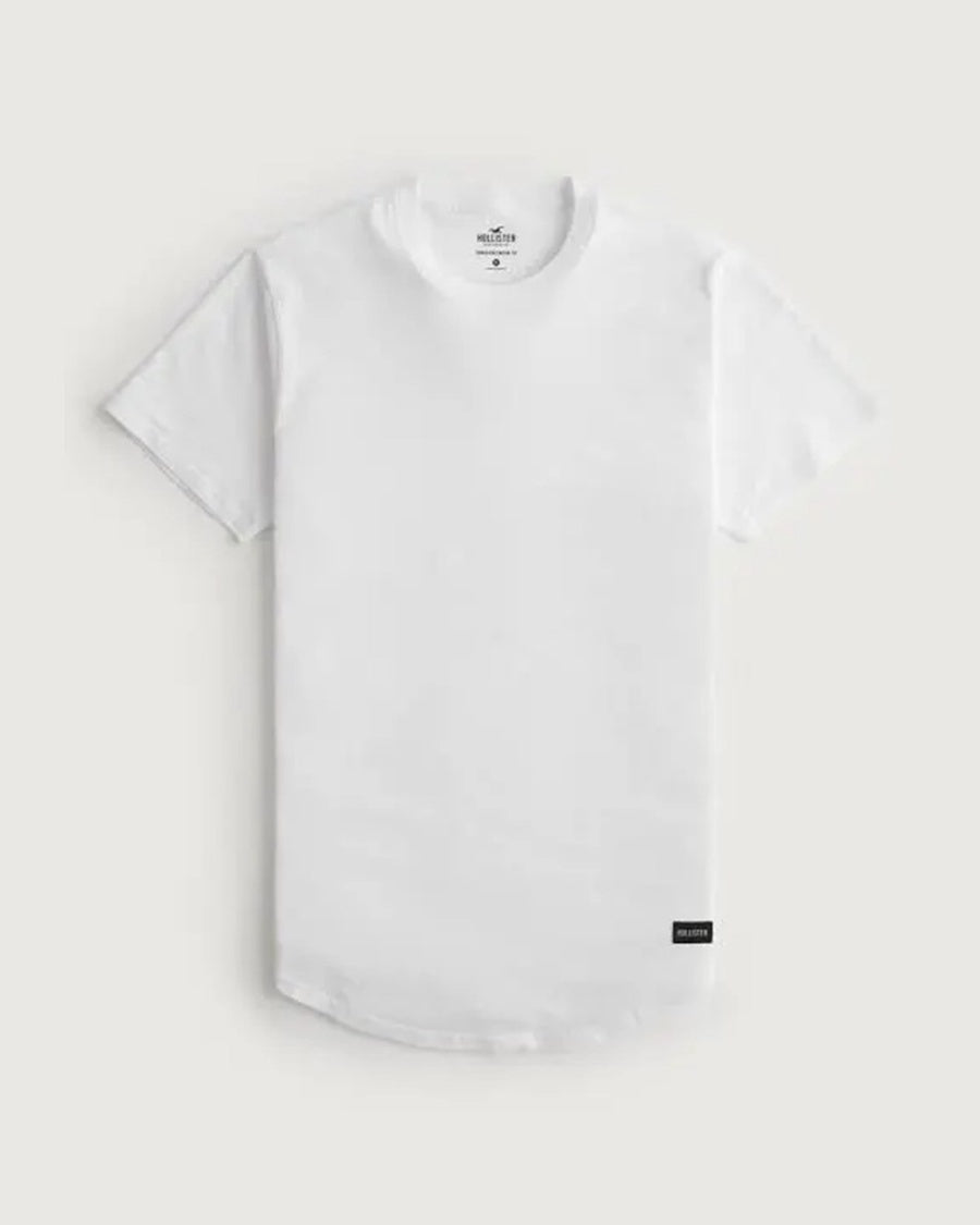 Hollister Longline Curved Hem T-Shirt
