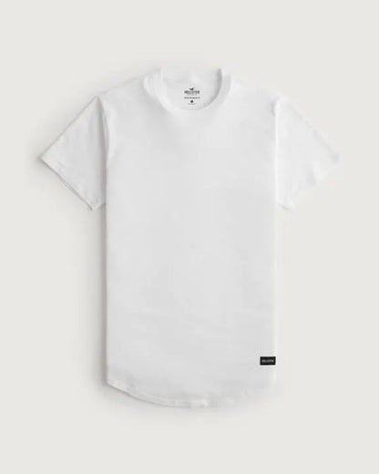 Hollister Longline Curved Hem T-Shirt