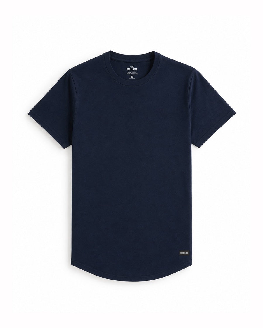 Hollister Longline Curved Hem T-Shirt