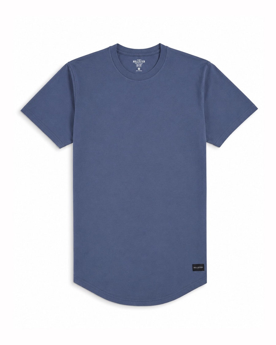 Hollister Longline Curved Hem T-Shirt