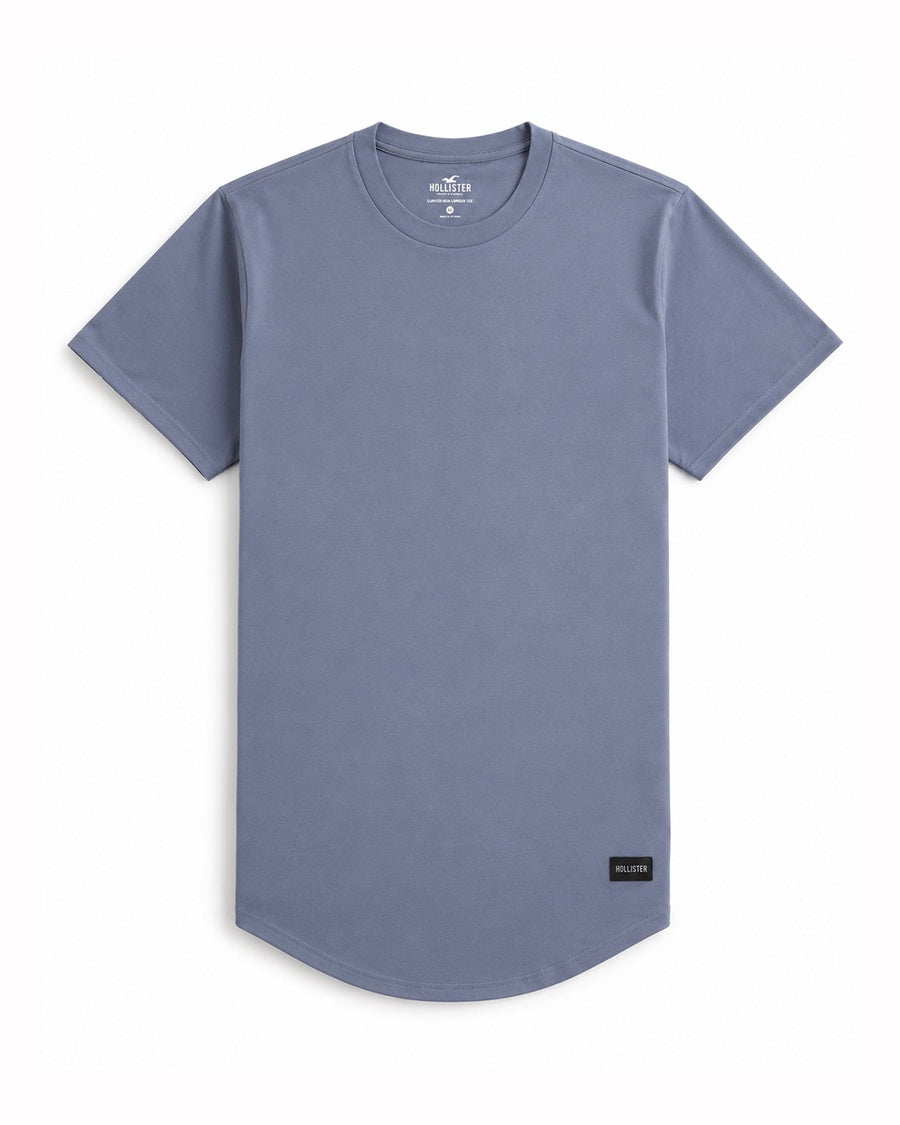 Hollister Longline Curved Hem T-Shirt