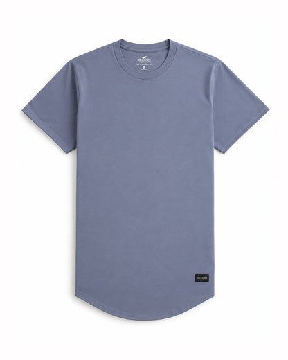 Hollister Longline Curved Hem T-Shirt