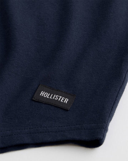 Hollister Longline Curved Hem T-Shirt