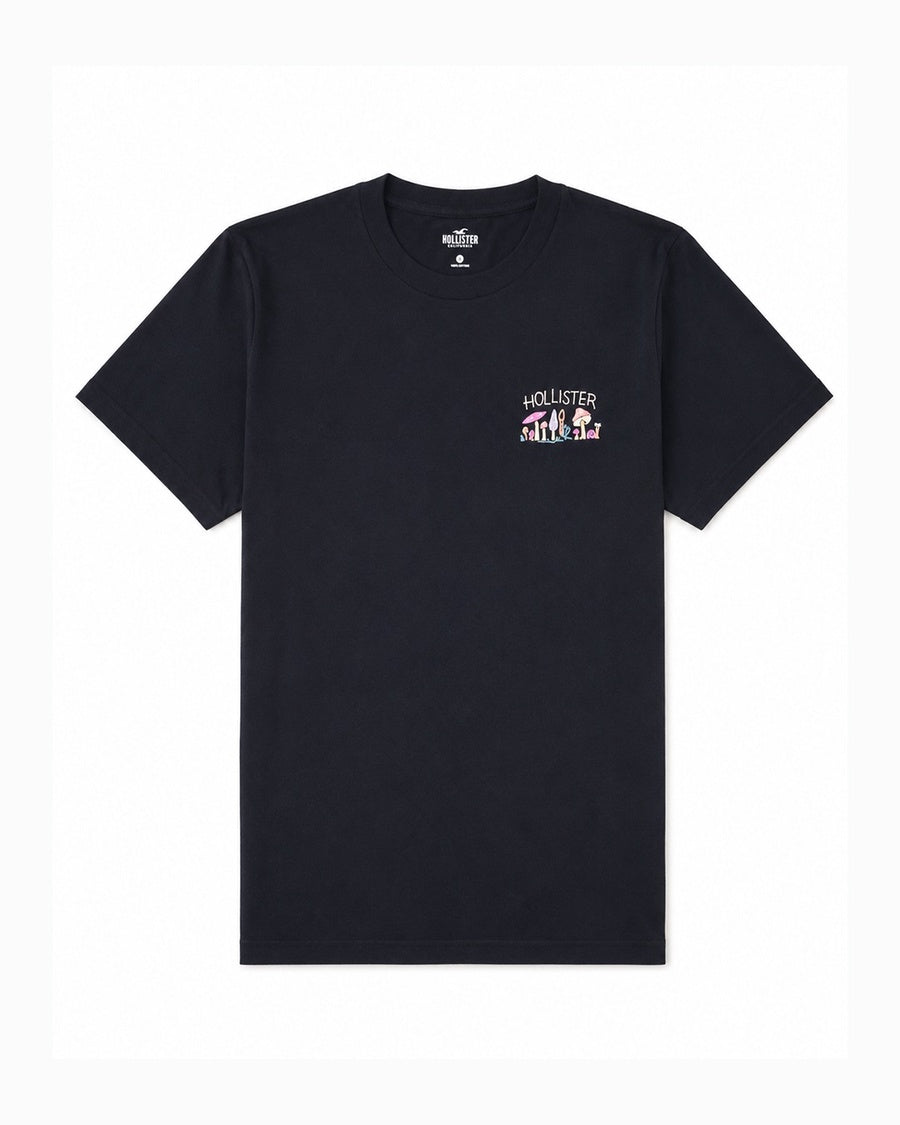Hollister Graphic cotton Crew T-Shirt - Relaxed
