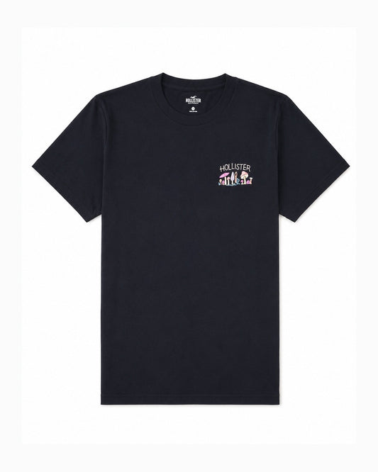 Hollister Graphic cotton Crew T-Shirt - Relaxed