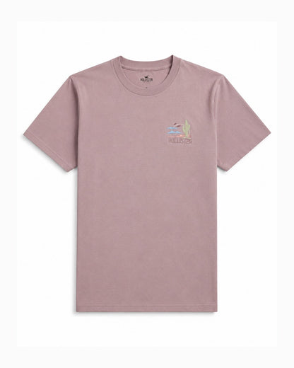Hollister Graphic cotton Crew T-Shirt - Relaxed