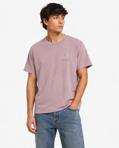 Hollister Graphic cotton Crew T-Shirt - Relaxed