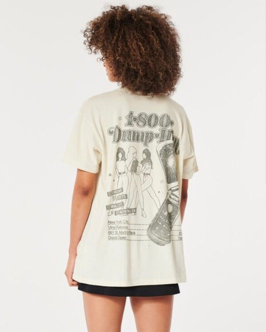 Hollister Oversized woman Graphic Tee