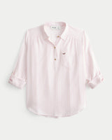 Hollister Easy popover cotton shirt
