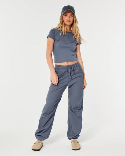 Hollister Adjustable rise parachute baggy