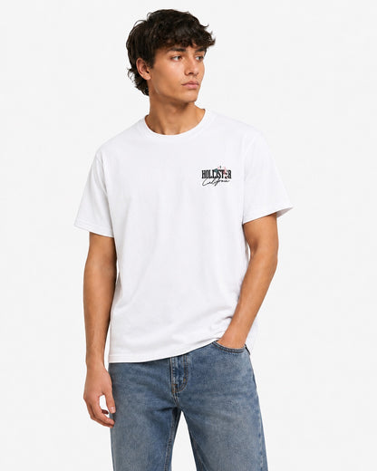 Hollister Graphic cotton Crew T-Shirt - Relaxed