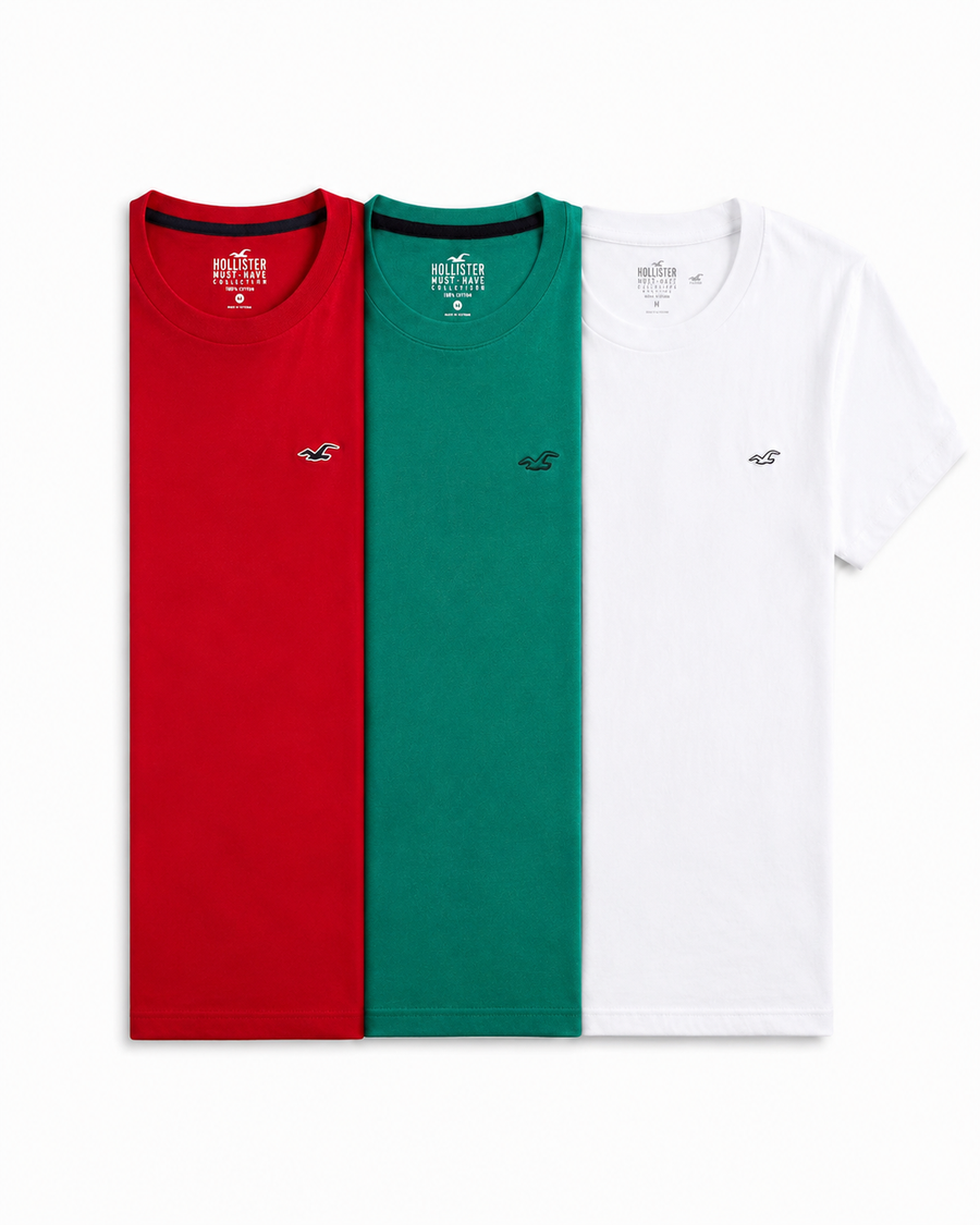 Regular Fit Icon Crew T-Shirt - Pack of 3
