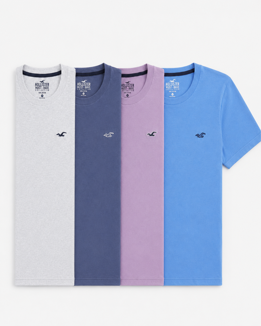 Regular Fit Icon Crew T-Shirt - Pack of 4