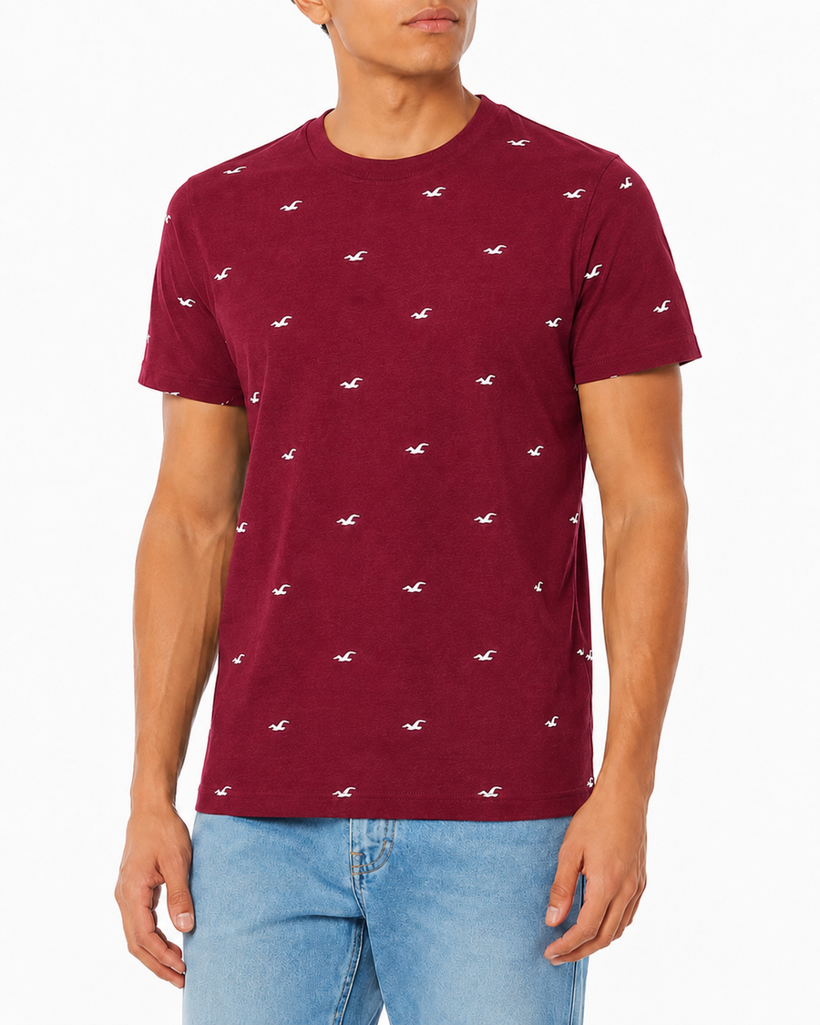 Regular fit Full Print Hollister T-Shirt