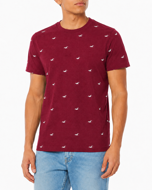 Regular fit Full Print Hollister T-Shirt