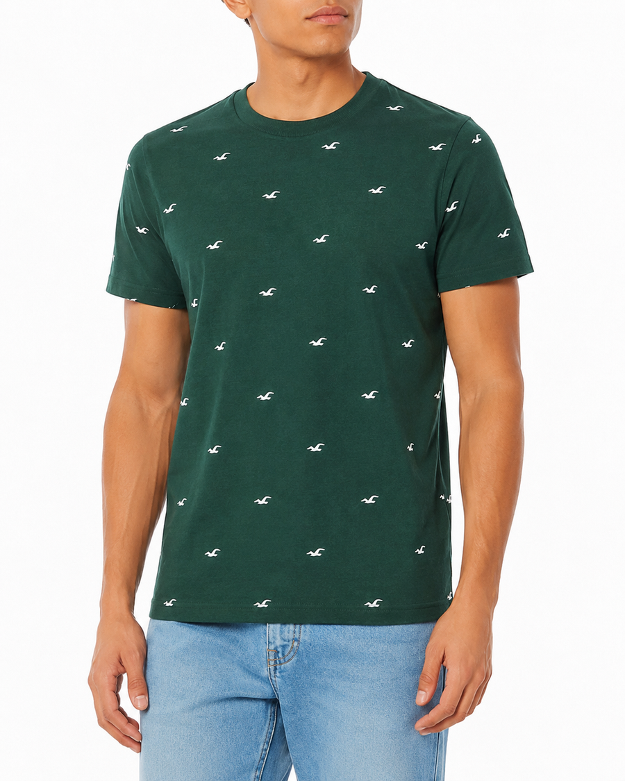Regular fit Full Print Hollister T-Shirt