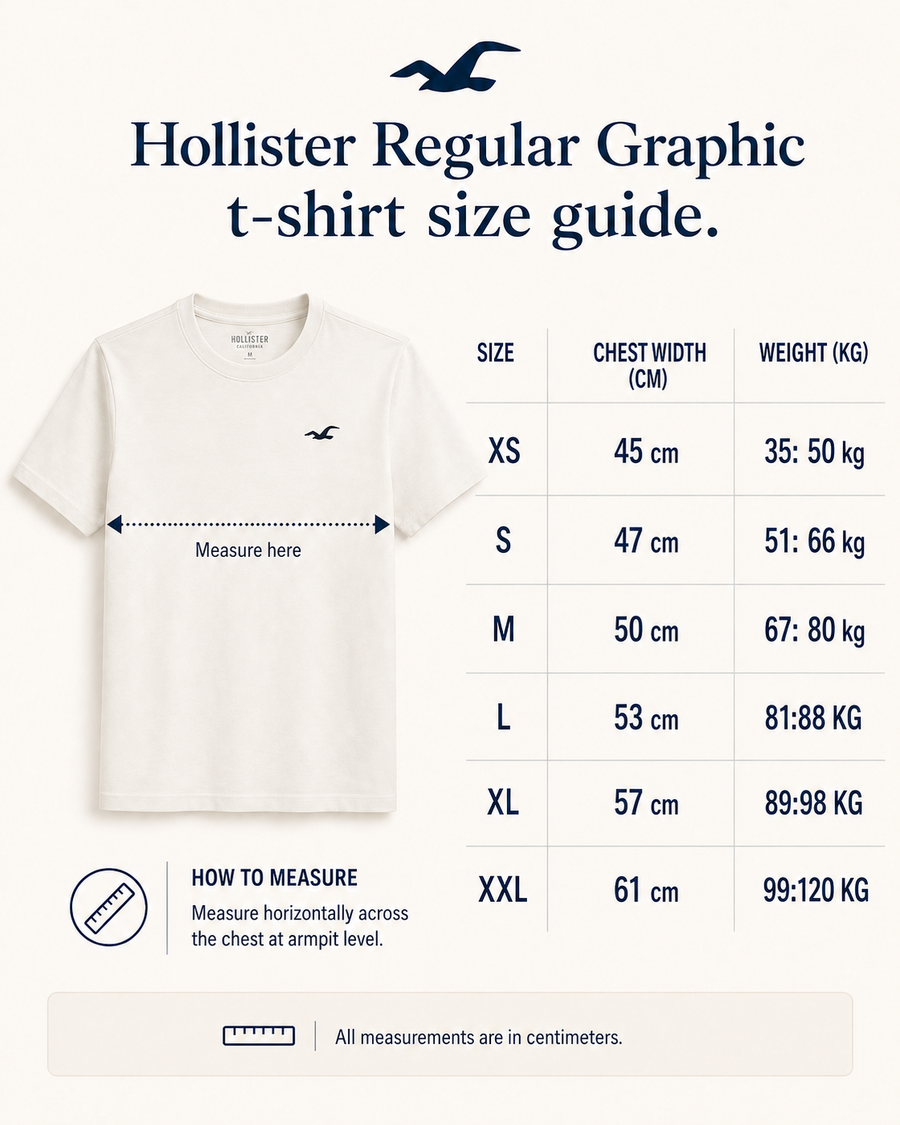Hollister Graphic cotton Crew T-Shirt