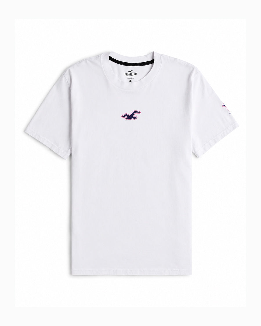 Hollister Graphic cotton Crew T-Shirt - Relaxed