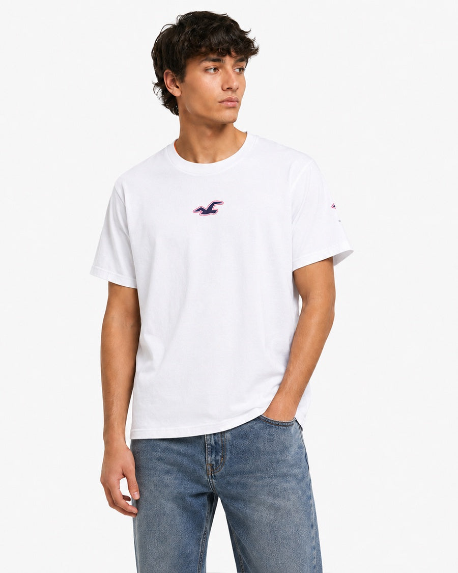 Hollister Graphic cotton Crew T-Shirt - Relaxed