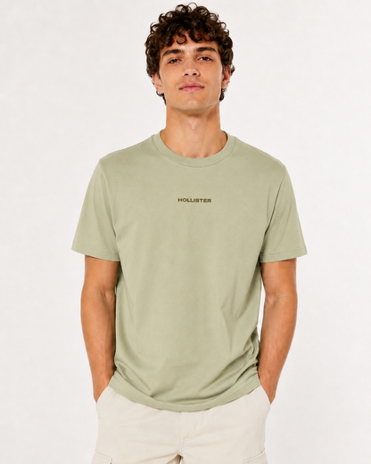 Hollister Graphic cotton Crew T-Shirt - Relaxed