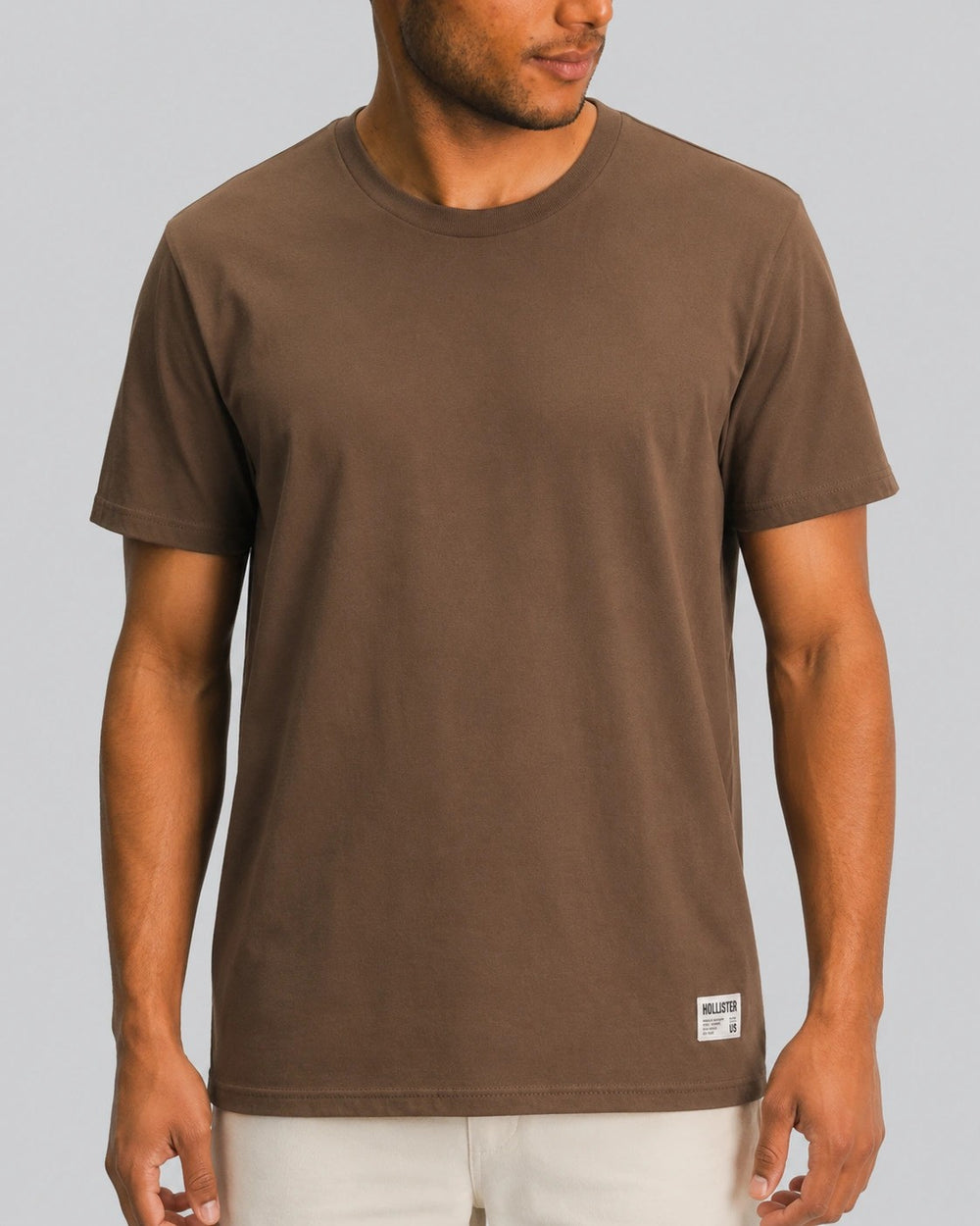 Cotton Hollister badge Crew T-Shirt