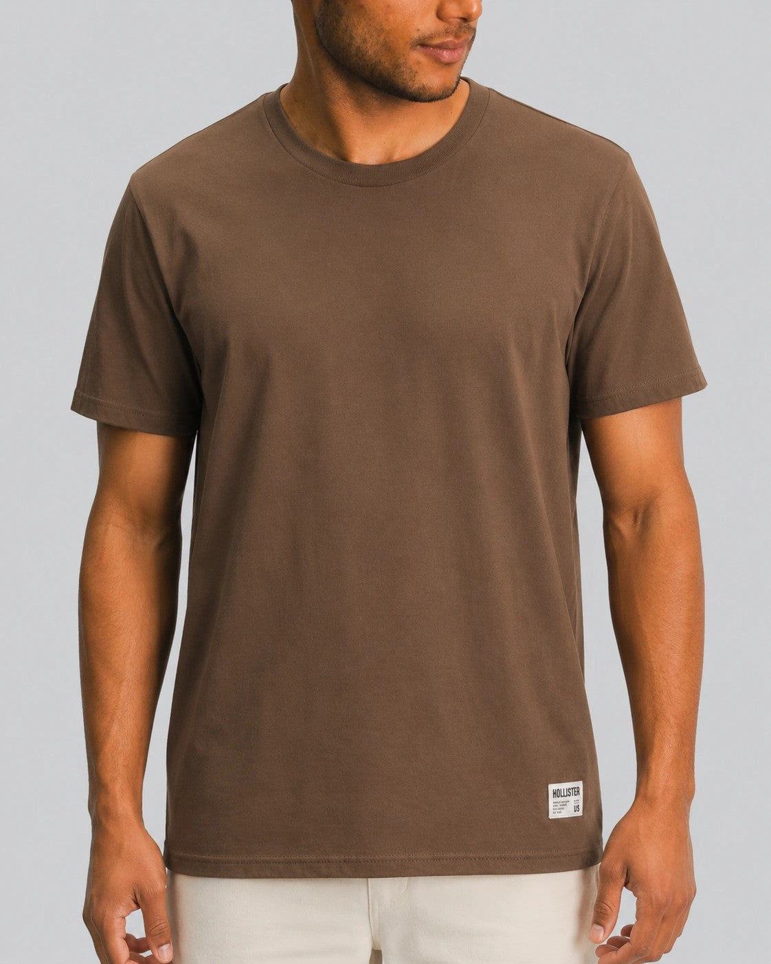 Cotton Hollister badge Crew T-Shirt
