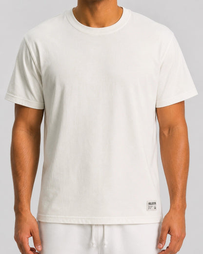 Cotton Hollister badge Crew T-Shirt