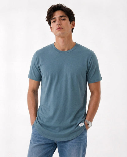 Hollister Longline Curved Hem T-Shirt