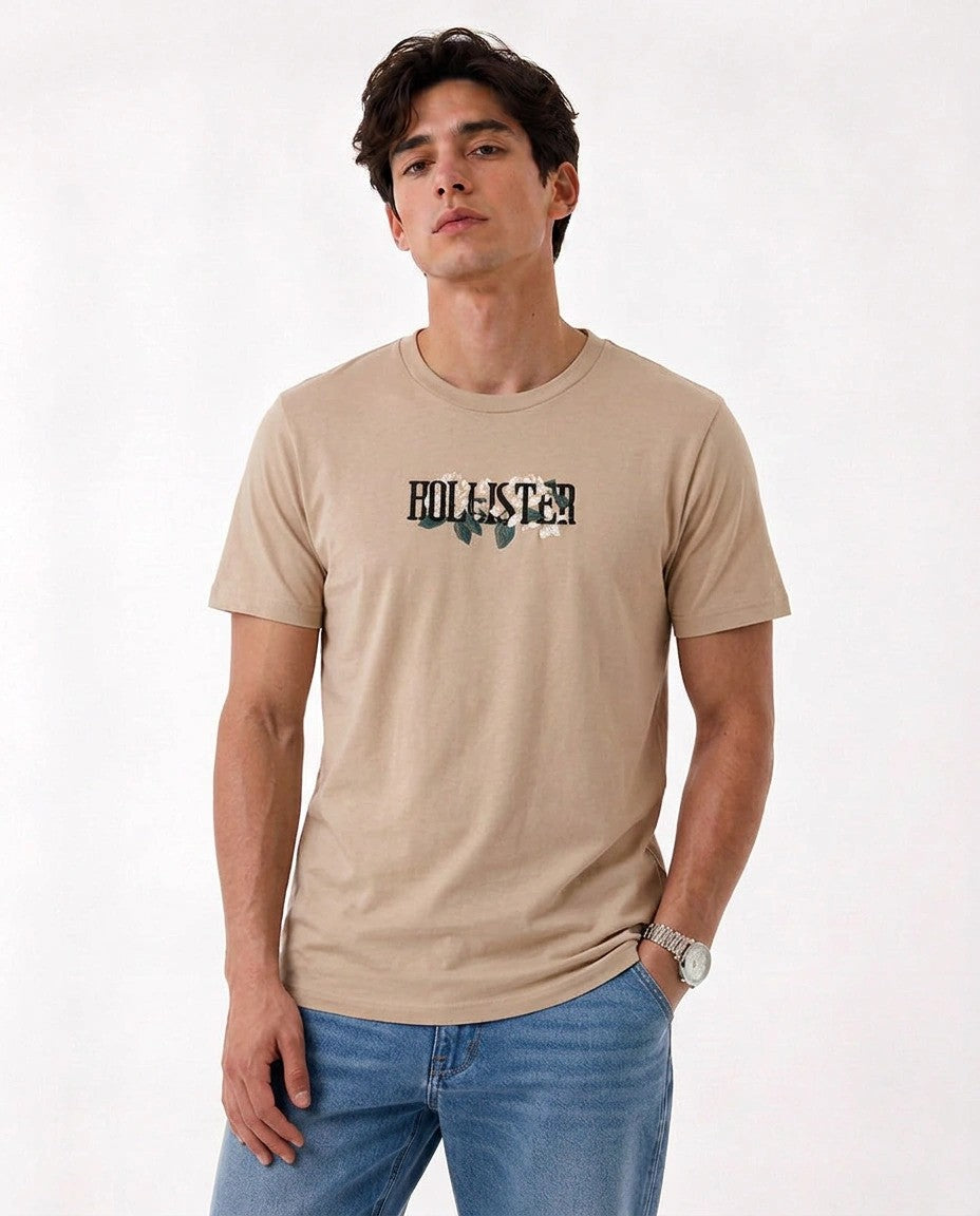 Hollister Graphic cotton Crew T-Shirt