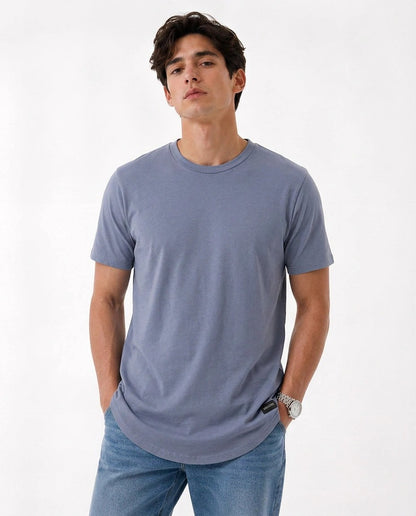 Hollister Longline Curved Hem T-Shirt