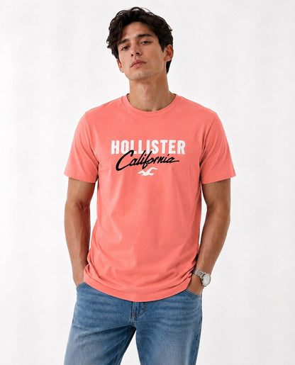 Hollister Graphic cotton Crew T-Shirt
