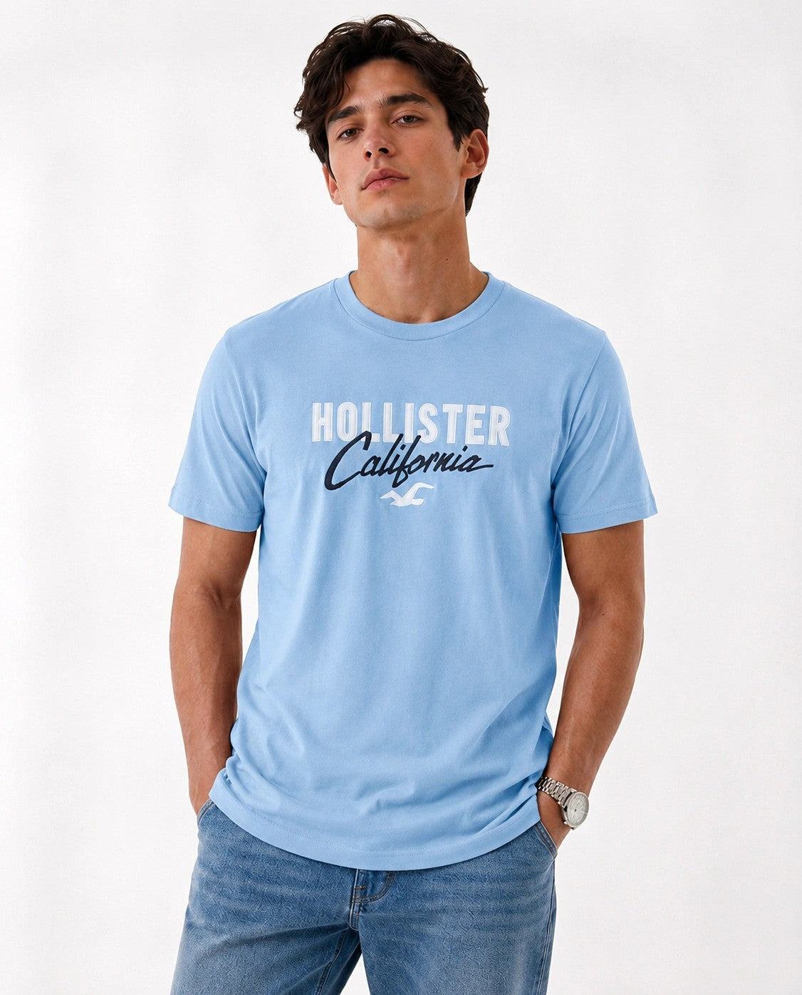 Hollister Graphic cotton Crew T-Shirt