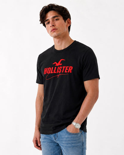 Hollister Graphic cotton Crew T-Shirt