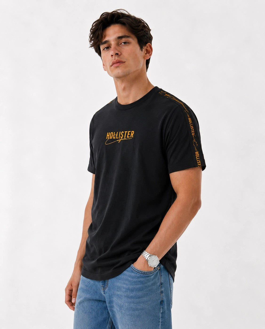 Hollister Graphic cotton Crew T-Shirt