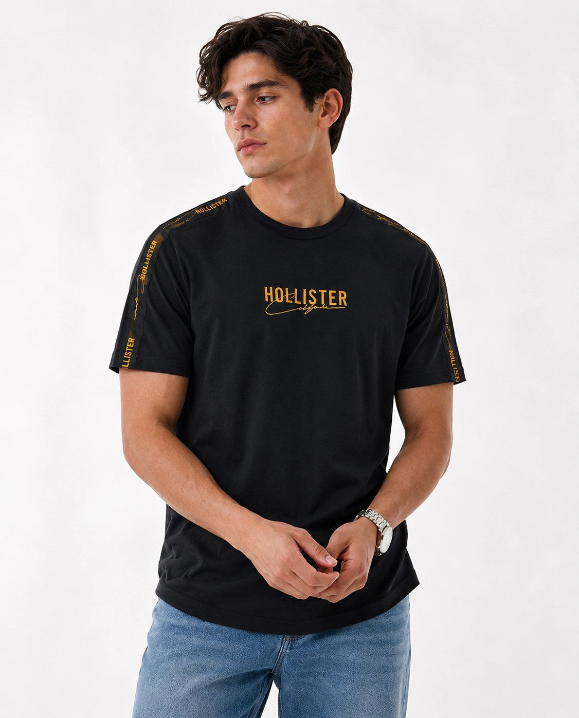 Hollister Graphic cotton Crew T-Shirt